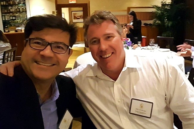 Peter CL Tan with Porter Stansberry in New York, 2017
